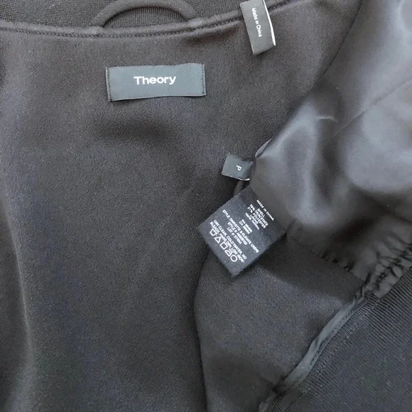 Theory Crepe Bomber Jacket - Picture 15 of 16